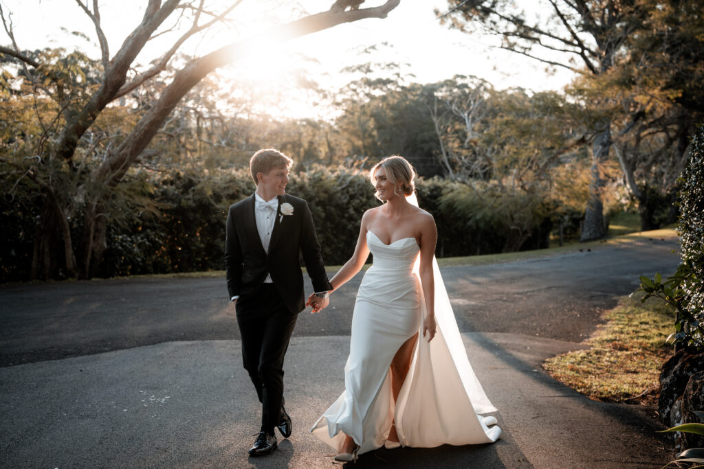 Couple getting married at Figtree Byron Bay